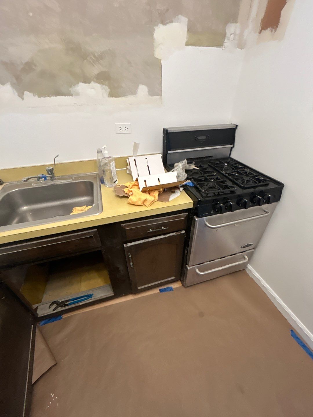 gas stove installation and pipe work project