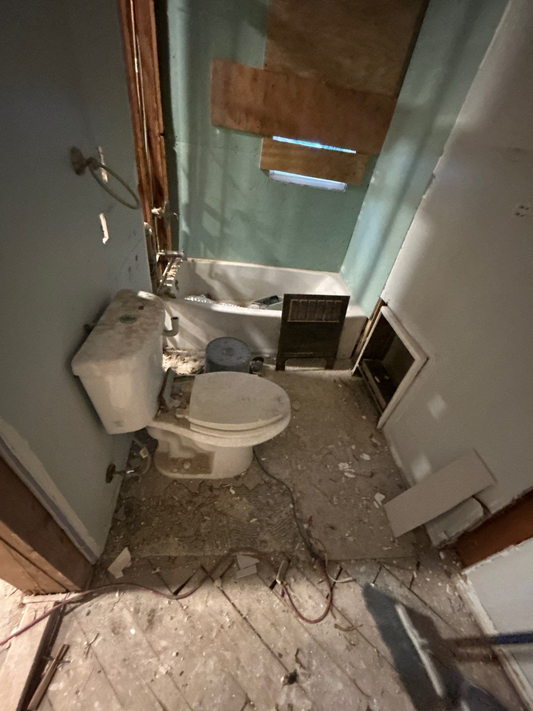 bathroom drain unclogging project